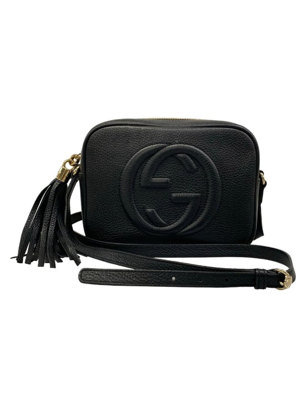 Gucci Shoulder Bag Soho Black Leather